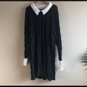 Black sweater dress